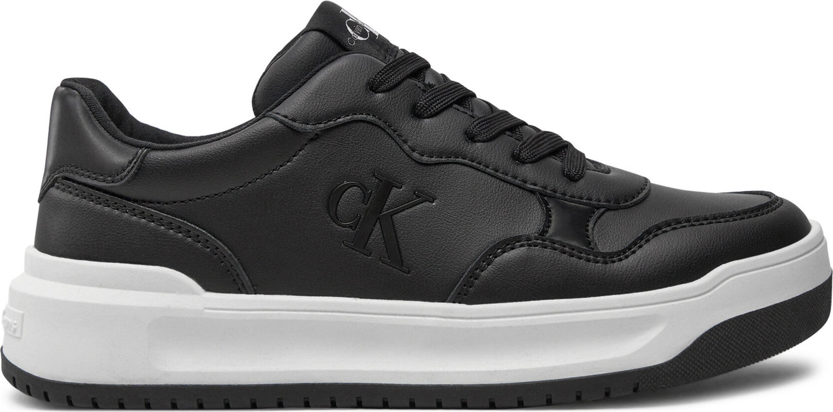 Sneakersy Calvin Klein Jeans Low Cut Lace-Up Sneaker V3A9-80980-1355 S Černá