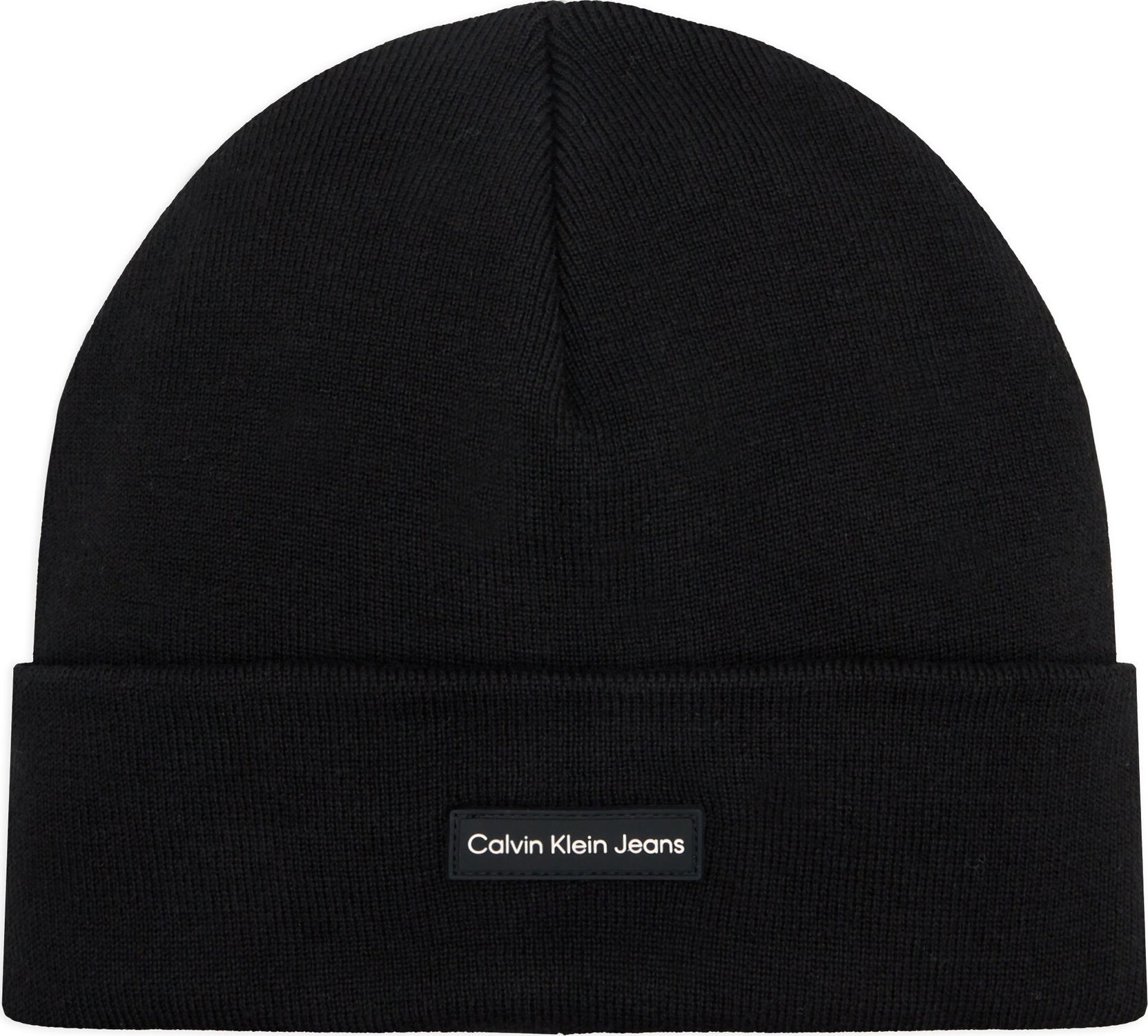 Čepice Calvin Klein Jeans Inst Patch Beanie K60K612322 Černá