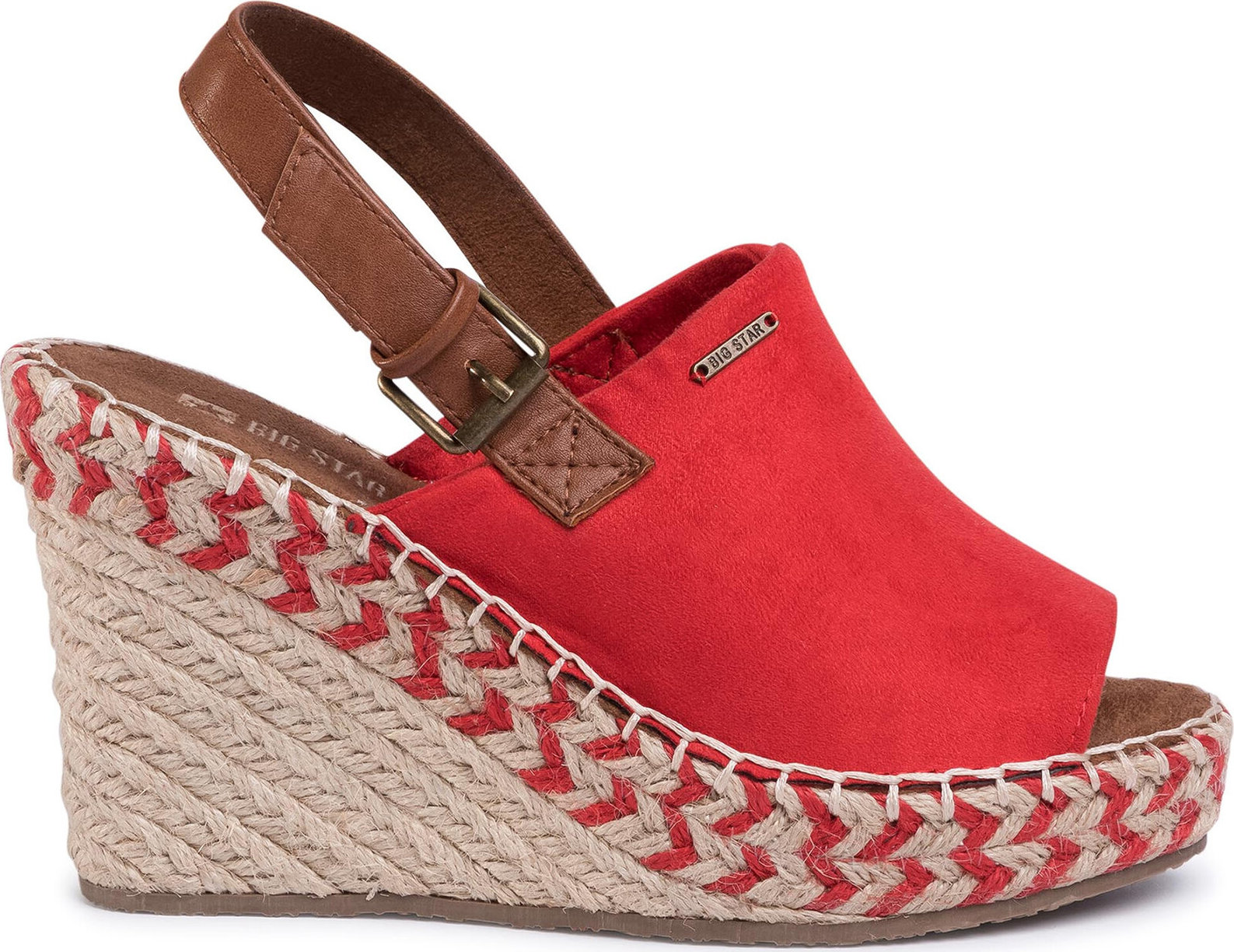 Espadrilky Big Star Shoes FF274981 Červená