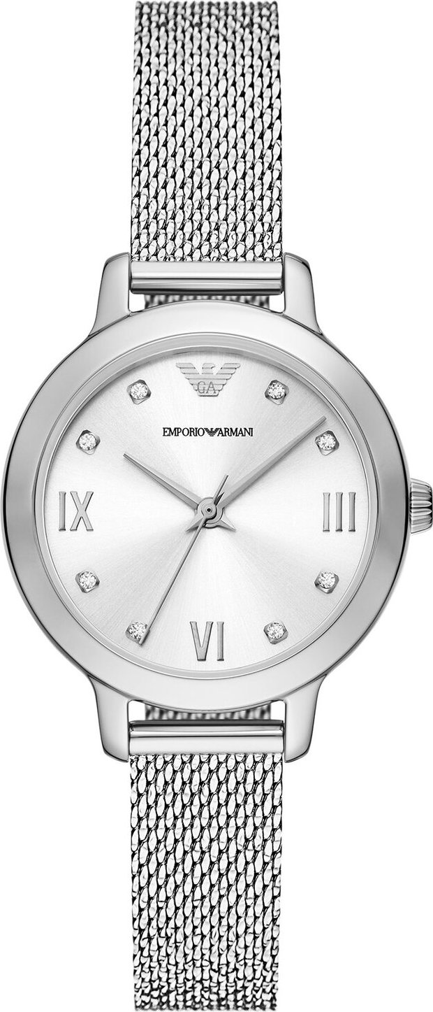 Hodinky Emporio Armani Cleo AR11584 Stříbrná