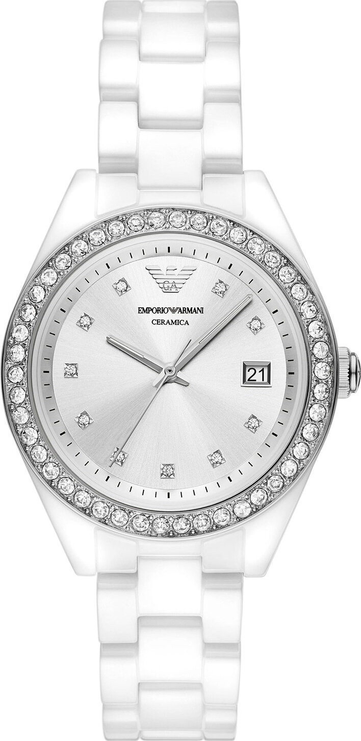 Hodinky Emporio Armani Leo AR70014 Stříbrná