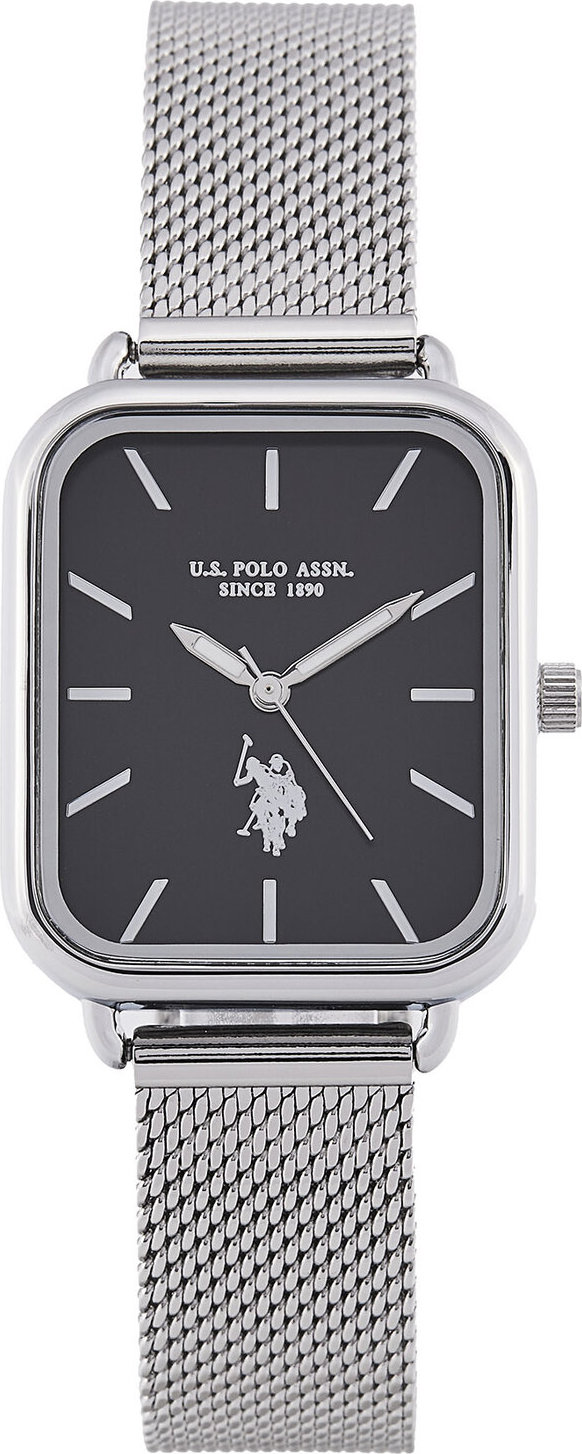 Hodinky U.S. Polo Assn. Sylvie USP8333BK Stříbrná