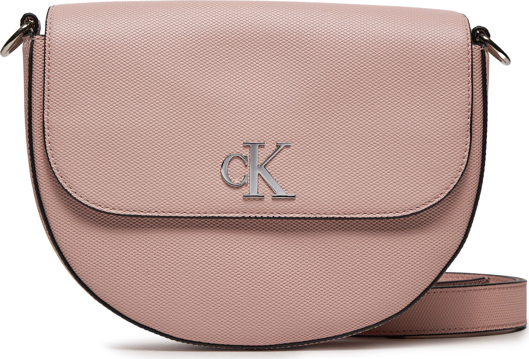 Kabelka Calvin Klein Jeans Minimal Monogram Saddle Bag22 T K60K611961 Růžová