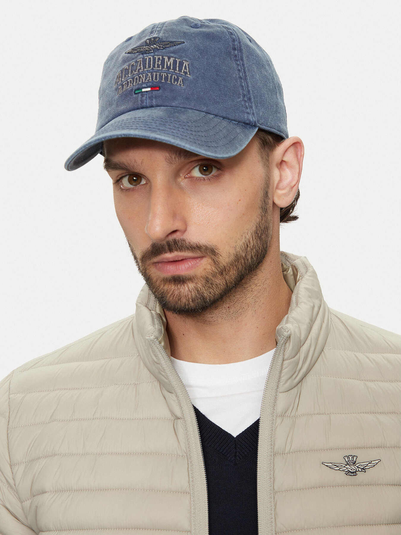 Kšiltovka Aeronautica Militare Cappellino 242HA1180CT3249 Tmavomodrá