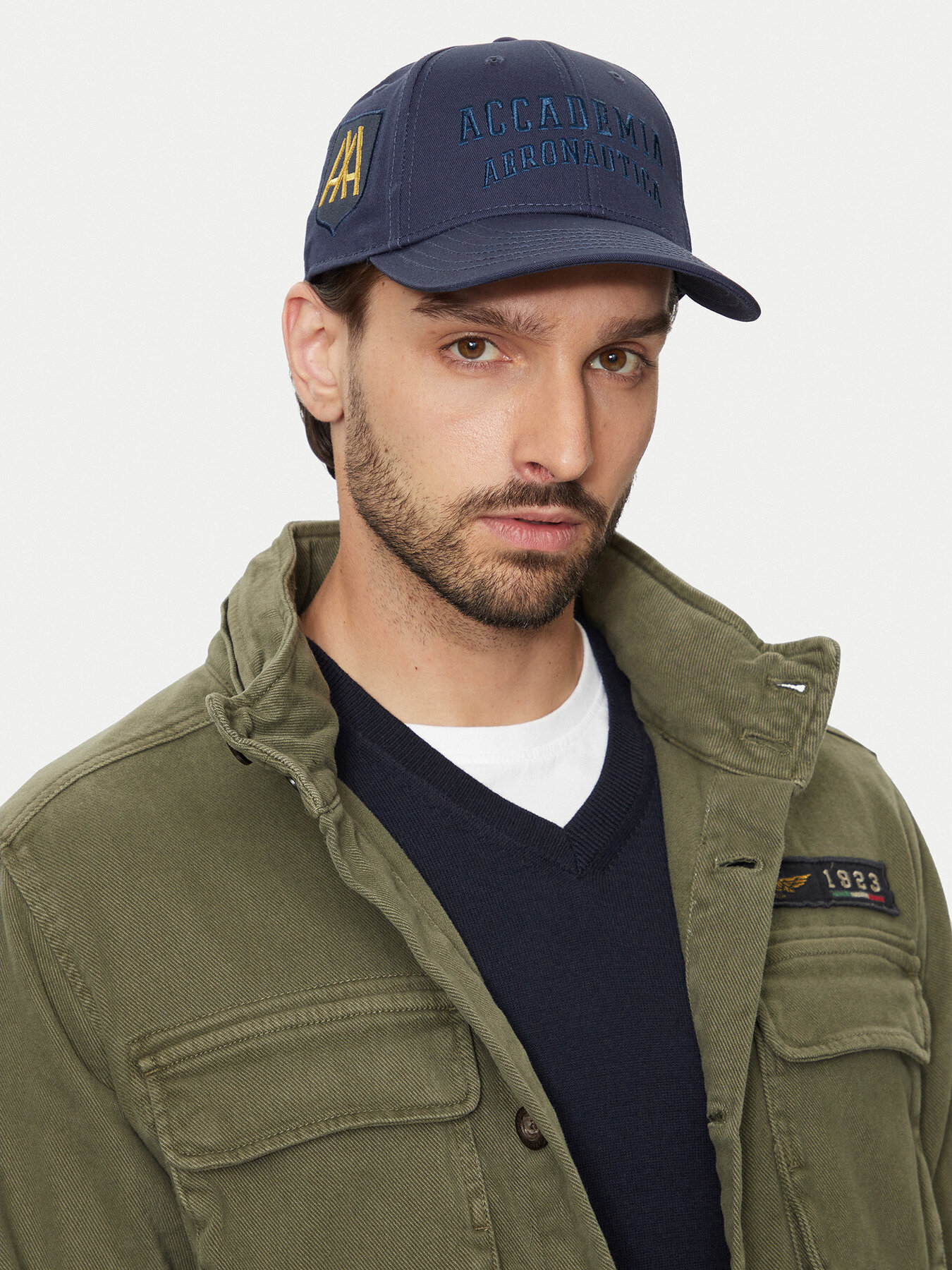 Kšiltovka Aeronautica Militare Cappellino 242HA1181CT2848 Tmavomodrá