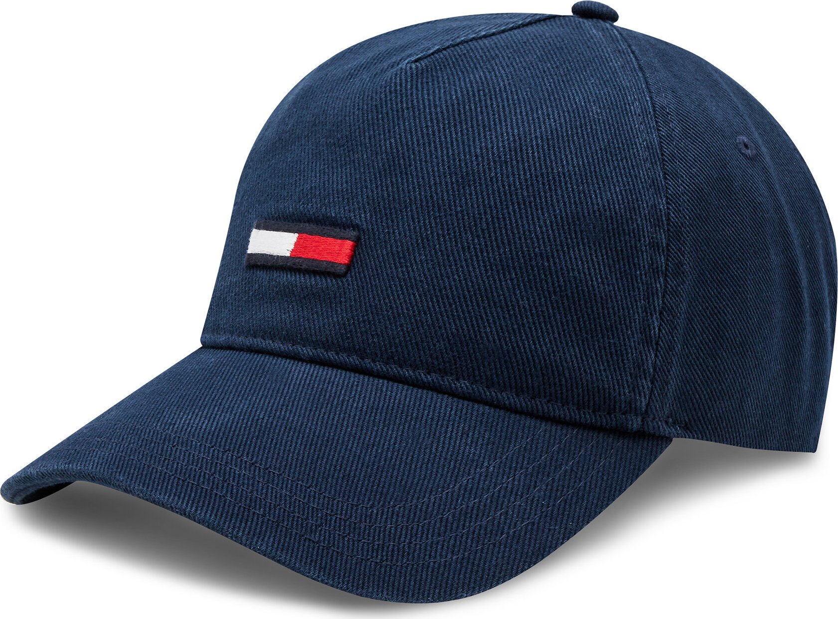 Kšiltovka Tommy Jeans Tjm Elongated Flag Denim Cap AM0AM12427 Tmavomodrá