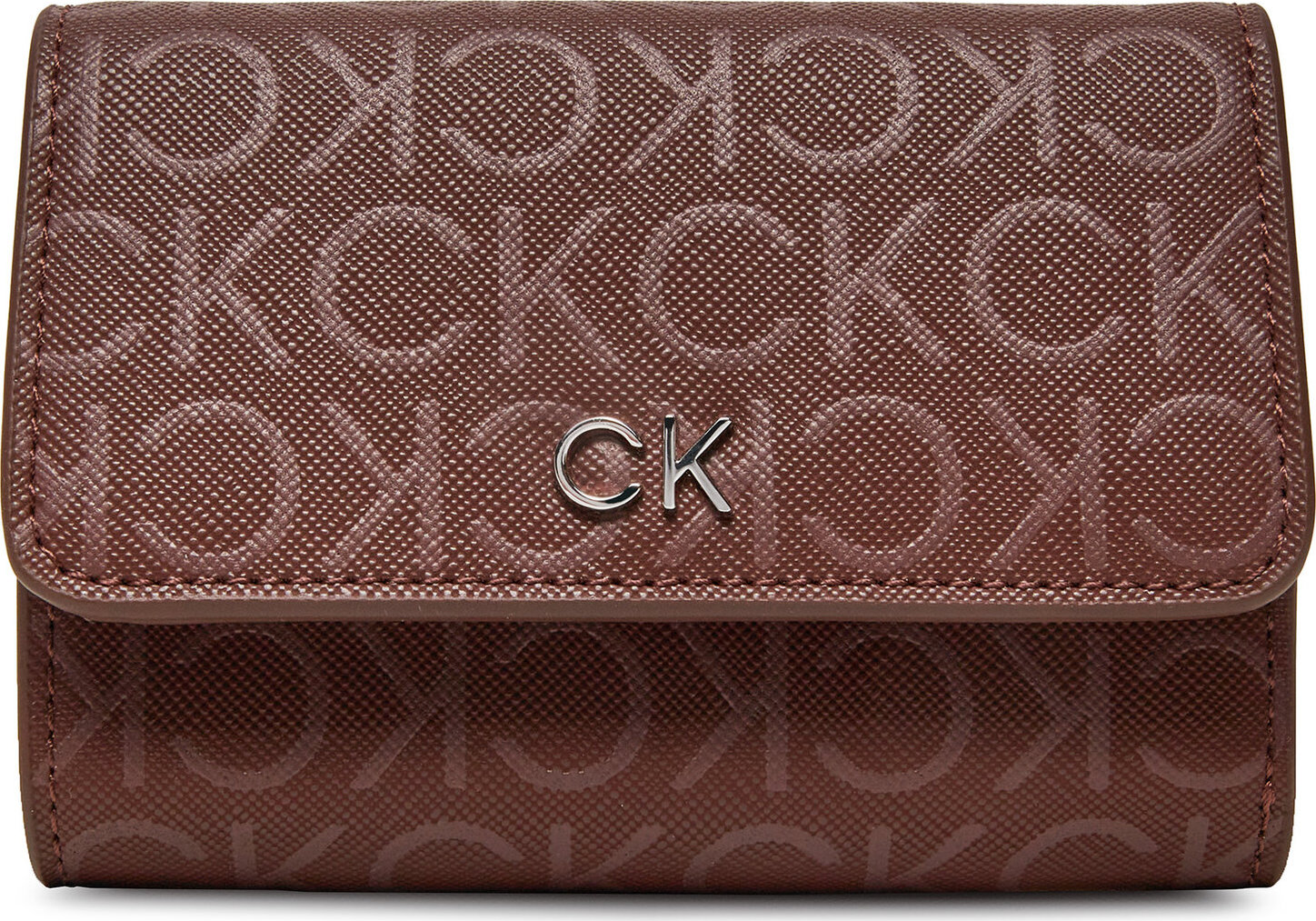 Malá dámská peněženka Calvin Klein Ck Daily Sm Trifold_Mono K60K612684 Bordó