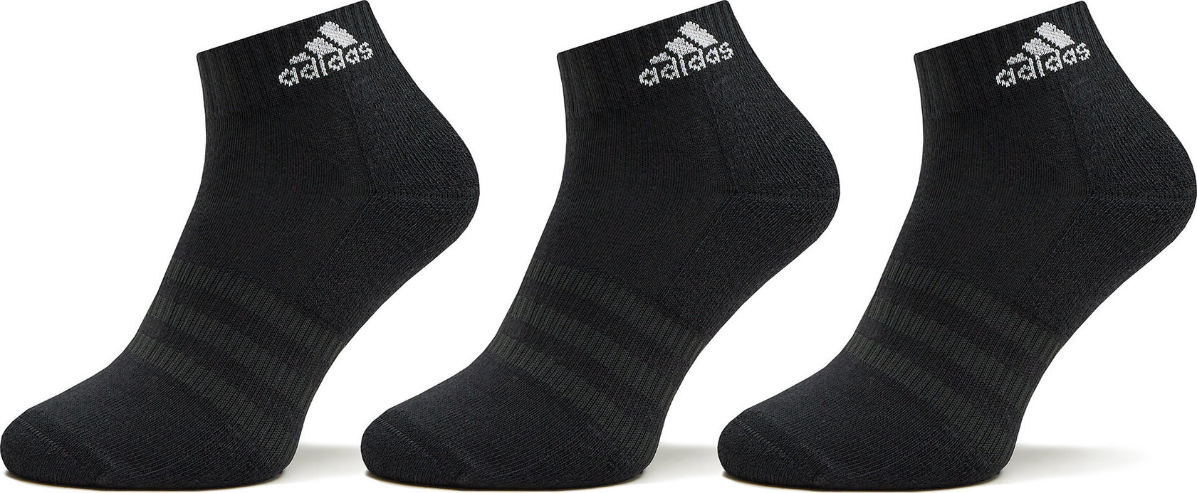 Nízké ponožky Unisex adidas Cushioned Sportswear Ankle Socks 3 Pairs IC1277 Černá