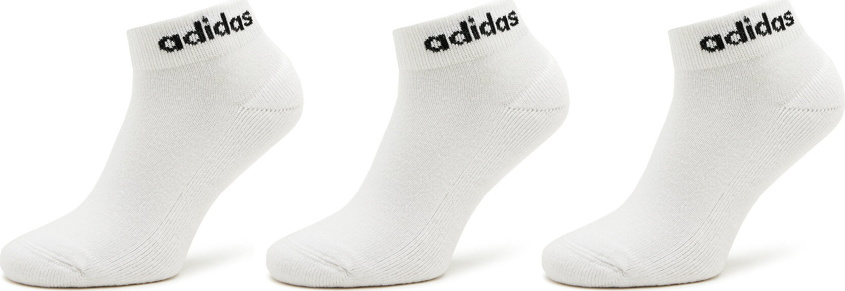 Nízké ponožky Unisex adidas Linear Ankle Socks Cushioned Socks 3 Pairs HT3457 Bílá