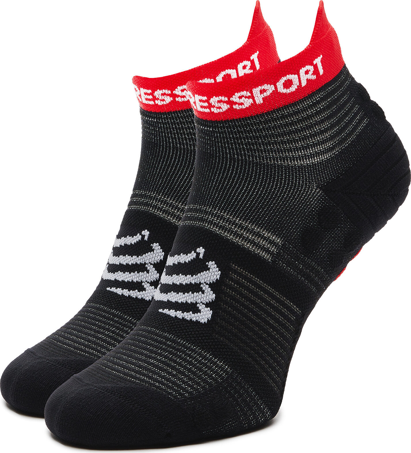 Nízké ponožky Unisex Compressport Pro Racing Socks V4.0 Run Low XU00047B Černá