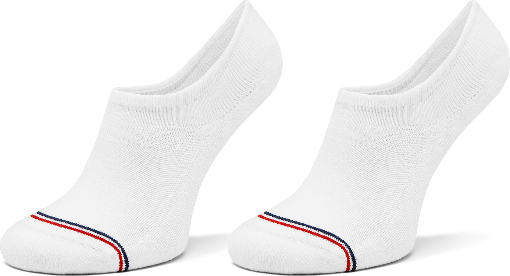 Sada 2 párů kotníkových ponožek unisex Tommy Hilfiger 701228179 Bílá