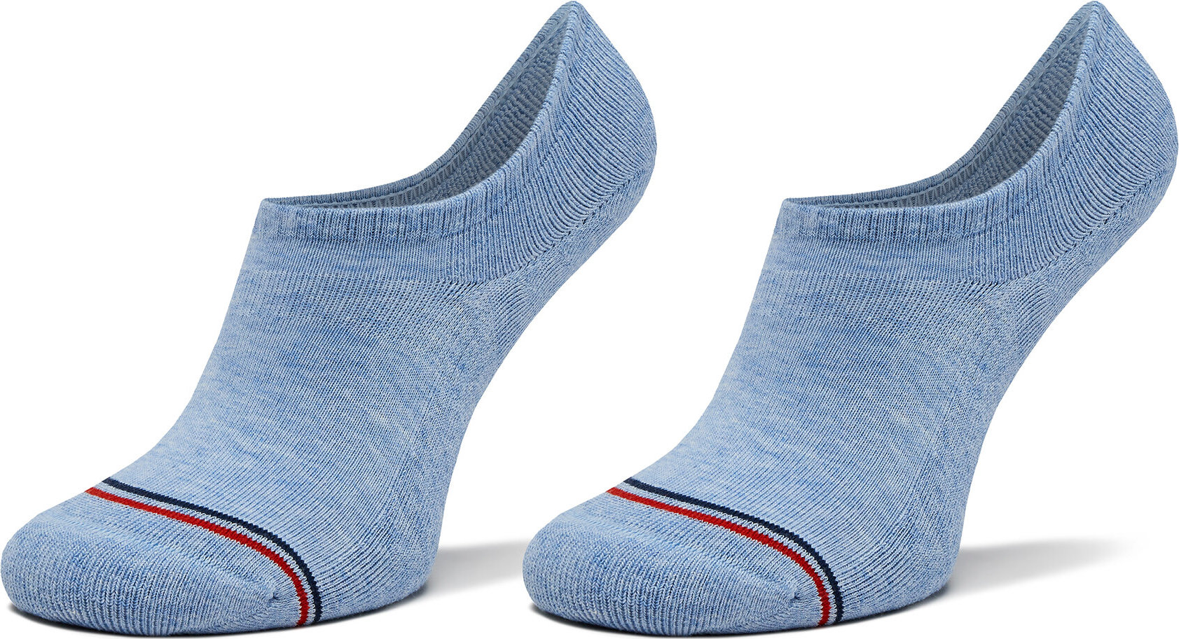 Sada 2 párů kotníkových ponožek unisex Tommy Hilfiger 701228179 Modrá