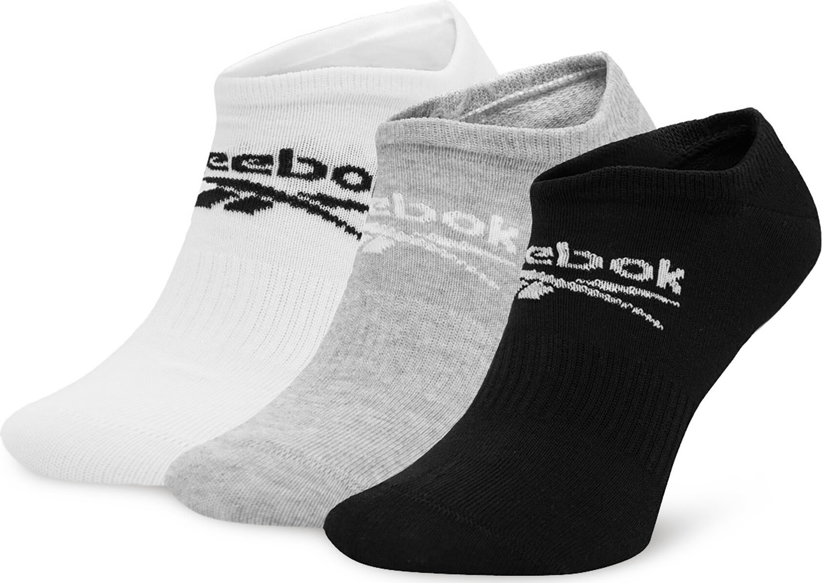 Sada 3 párů nízkých ponožek unisex Reebok R0353-SS24 (3-pack) Barevná