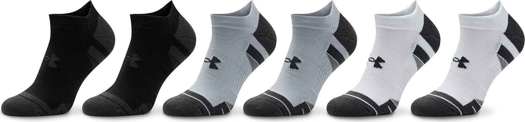 Sada 6 párů kotníkových ponožek unisex Under Armour 1386243 Barevná