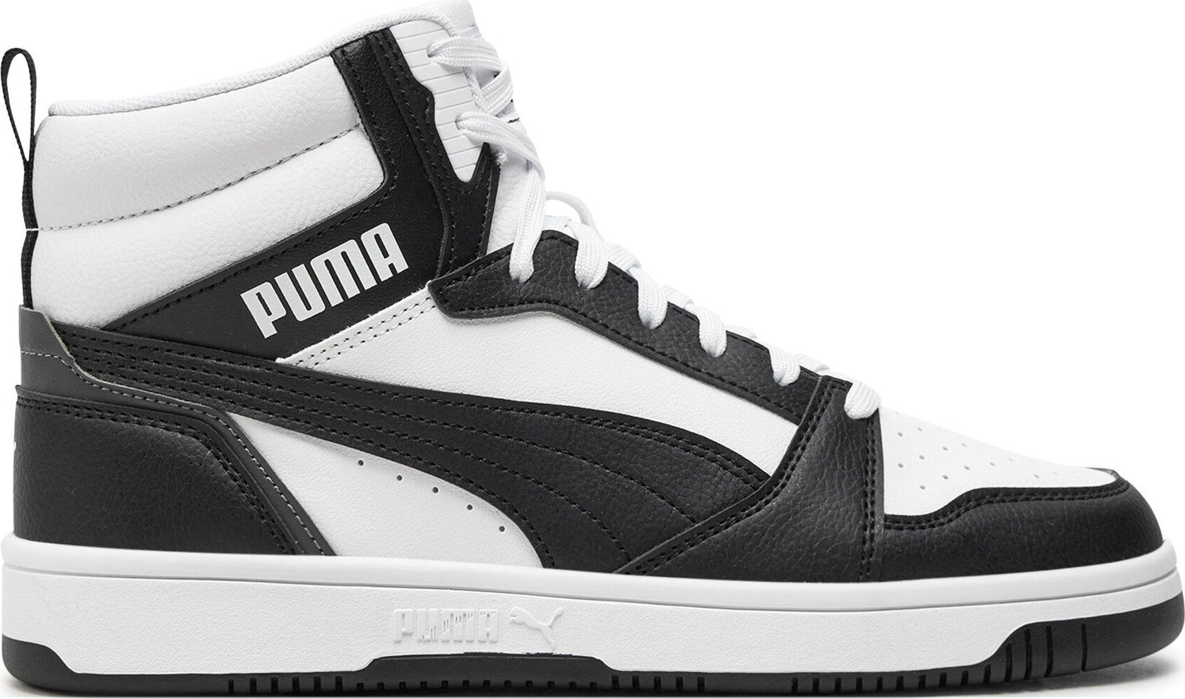 Sneakersy Puma Rebound v6 Mid Jr 393831 01 Bílá