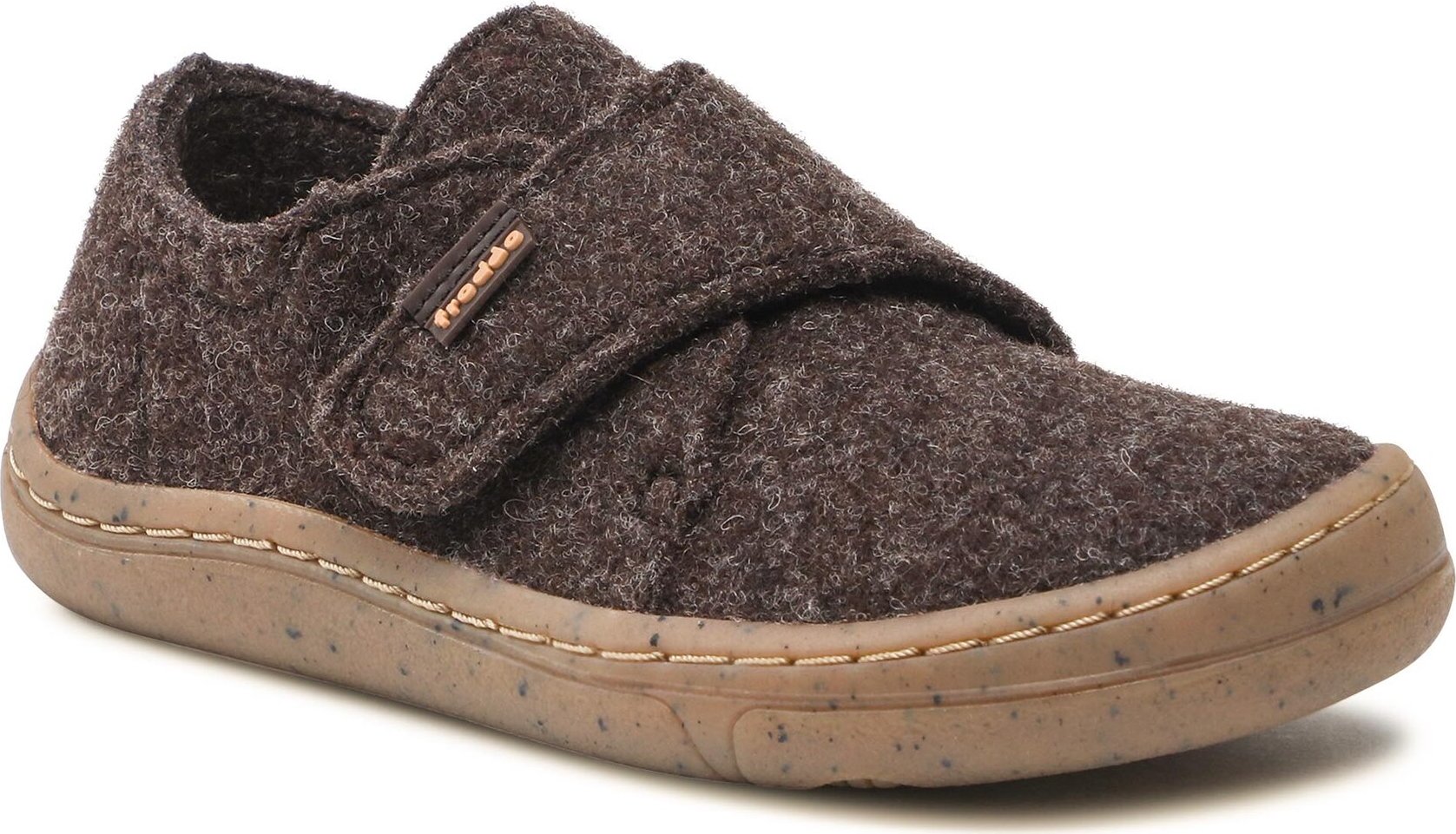 Bačkory Froddo Barefoot Wooly Slippers G1700341-3 Hnědá