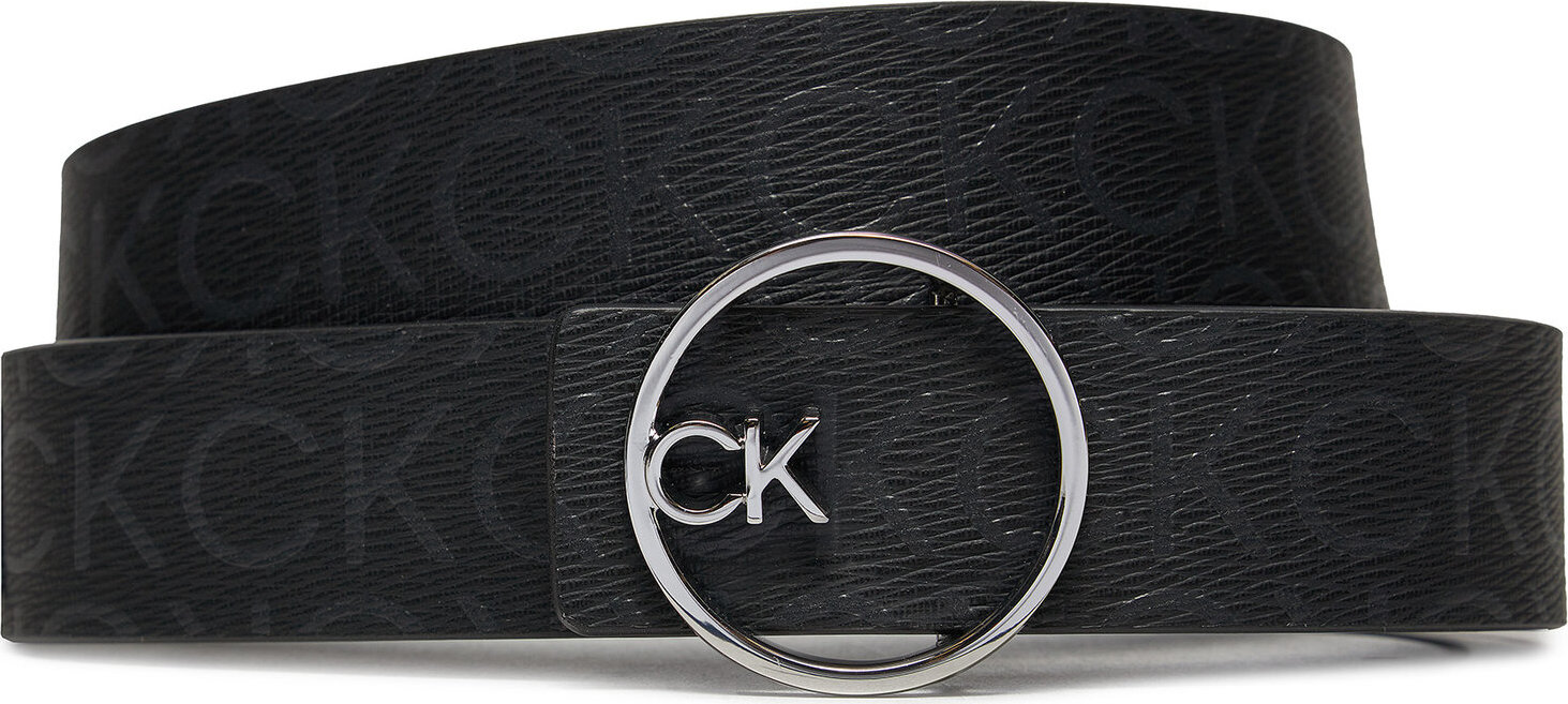 Dámský pásek Calvin Klein Ck Buckle Reversible Belt 3Cm K60K612359 Černá