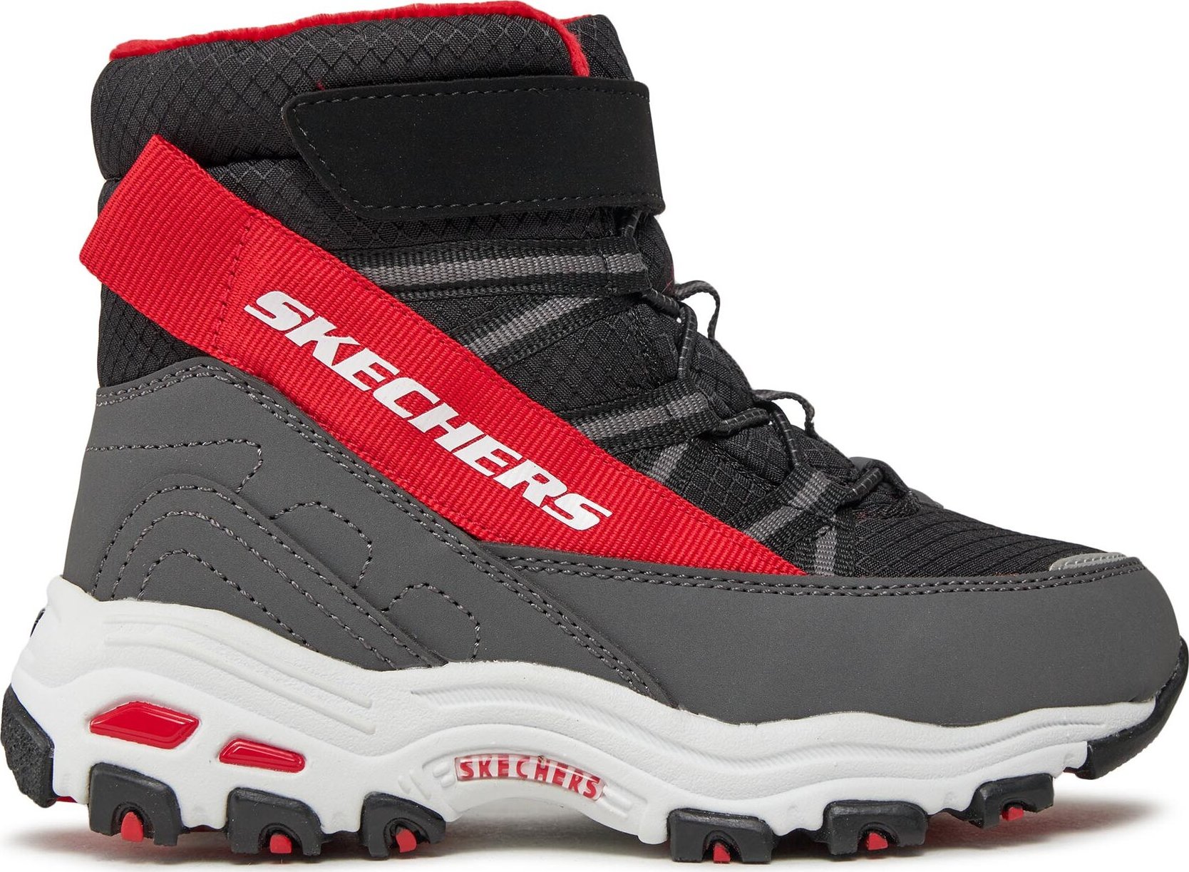 Kozačky Skechers D'Lites 660092L/BKRD Černá