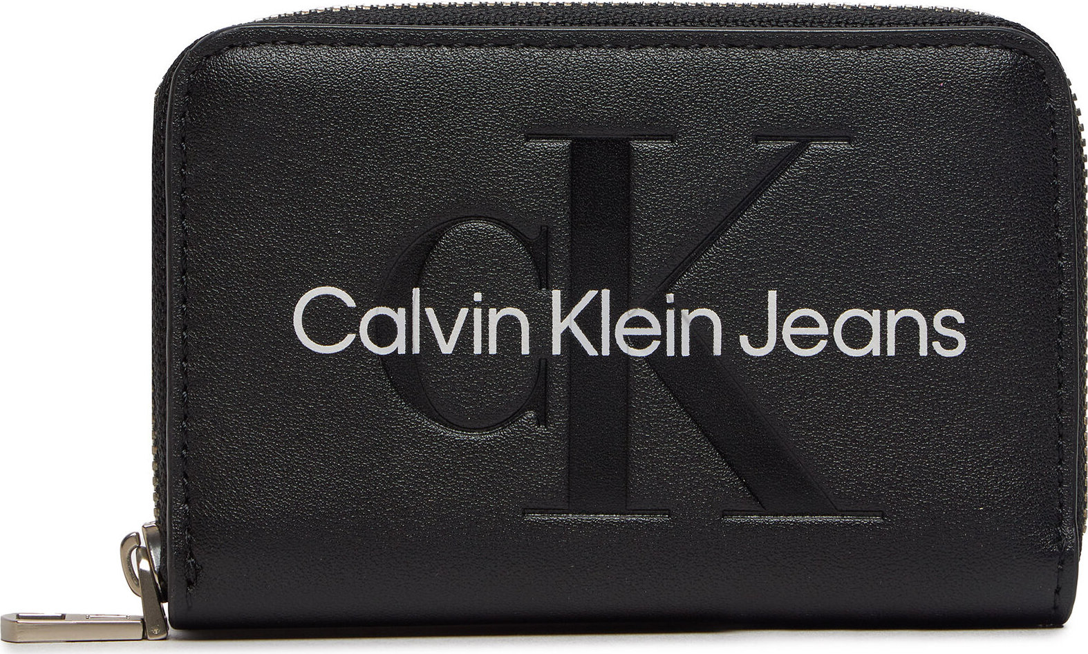 Malá dámská peněženka Calvin Klein Jeans Zip Around Mono K60K612255 Černá