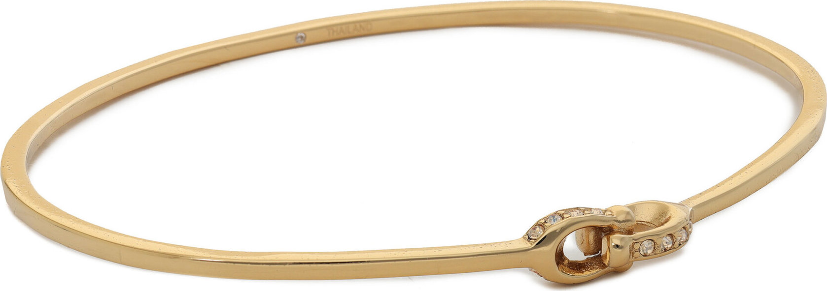 Náramek Coach Interlock Pave C Bangle Bracelet 37440615GLD710 Zlatá