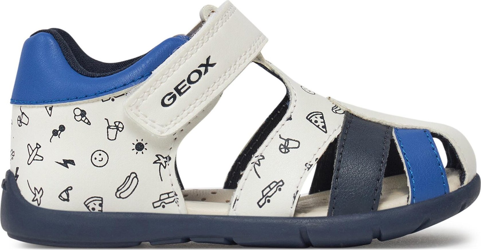 Sandály Geox B Elthan Boy B451PC 000BC C0293 Bílá