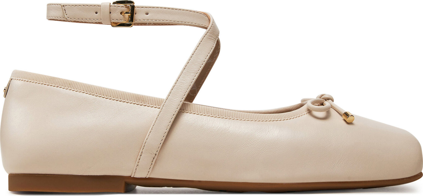 Baleríny Michael Kors Collette Leather Ballet Flat 40T4CTFP1L Béžová