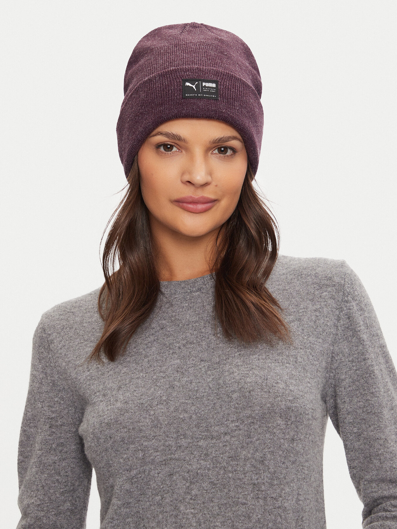 Čepice Puma Archive Heather Beanie 021739 28 Fialová