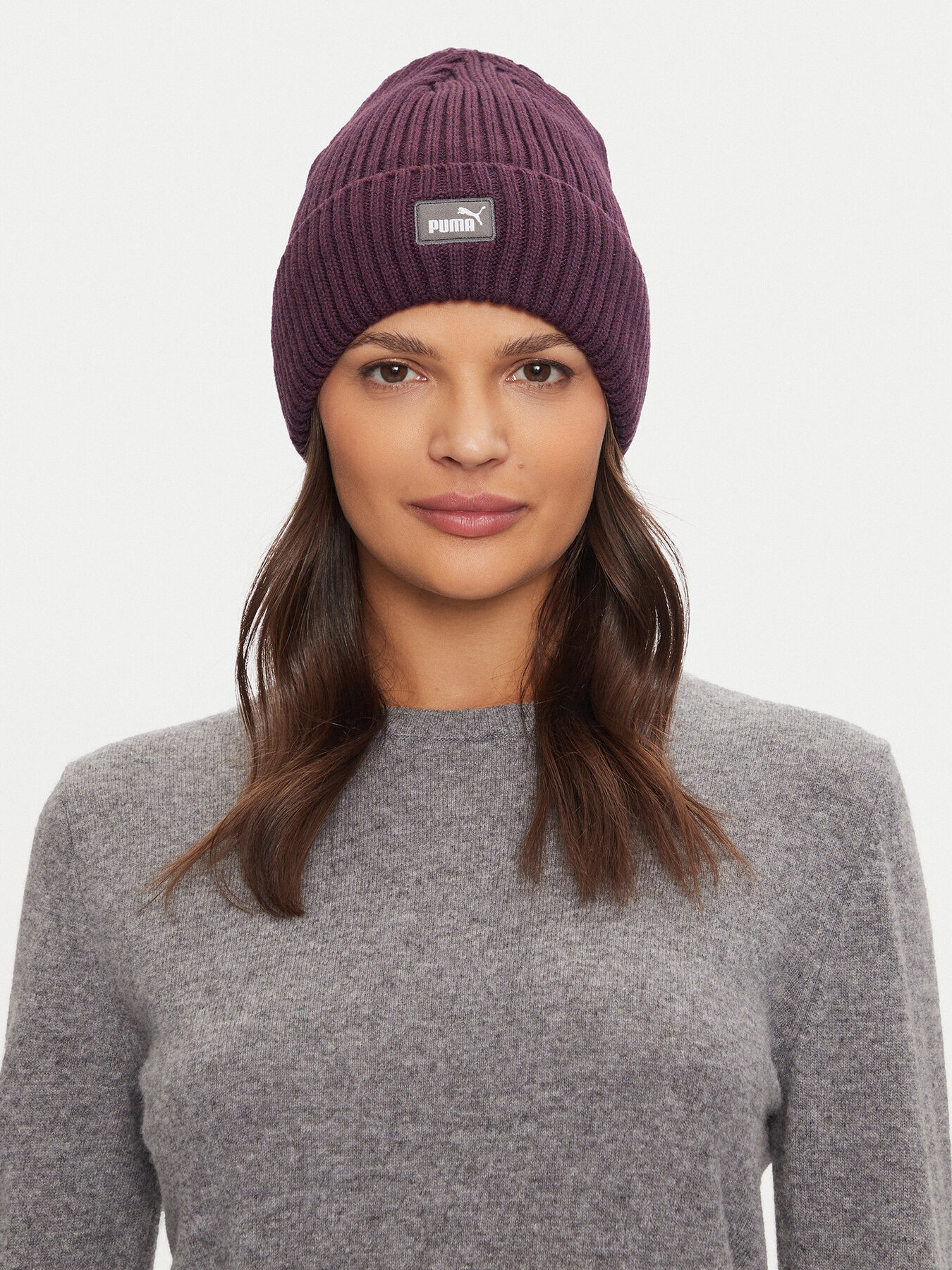 Čepice Puma Classic Cuff Beanie 024826 07 Fialová