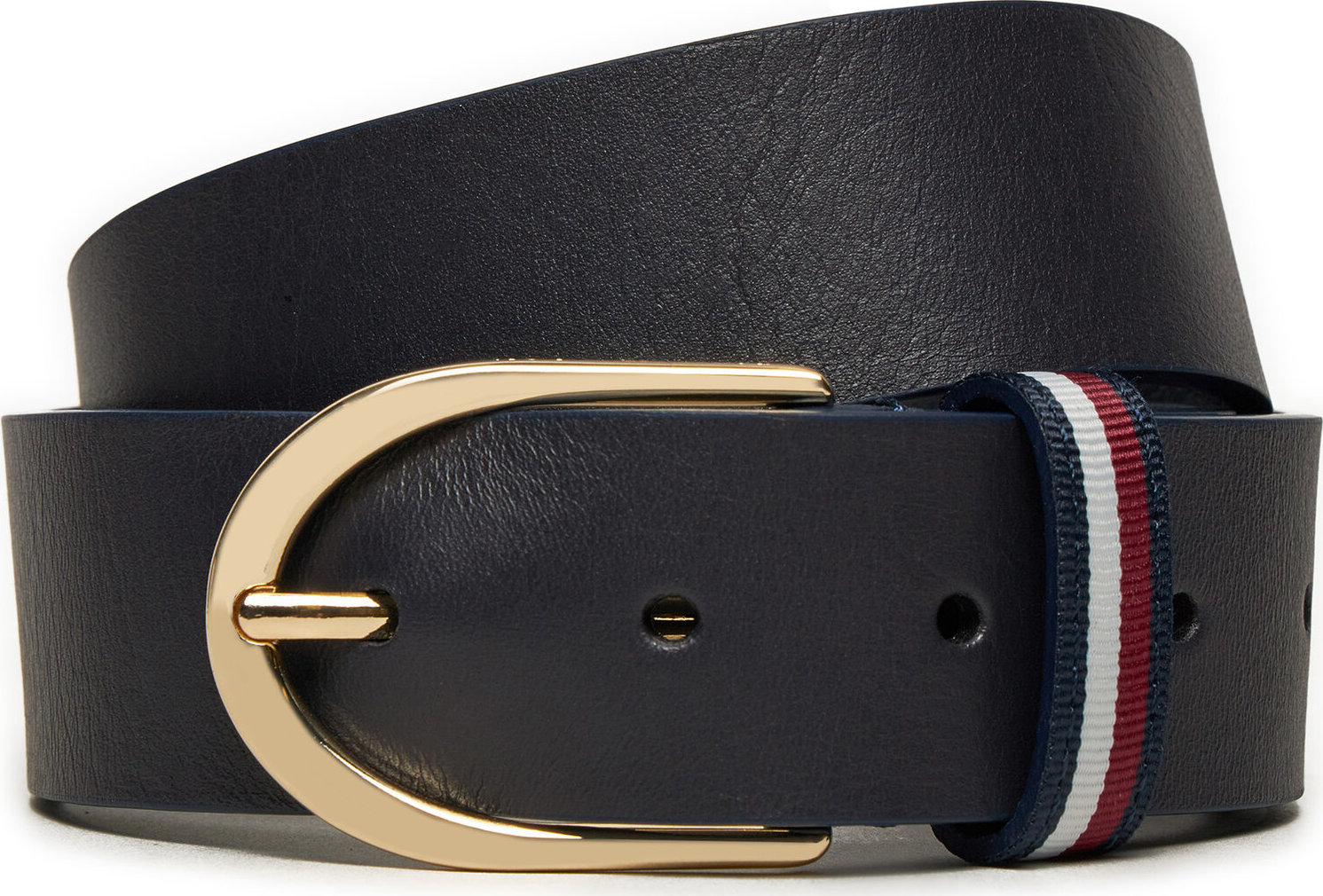 Dámský pásek Tommy Hilfiger Corp AW0AW16596 Tmavomodrá