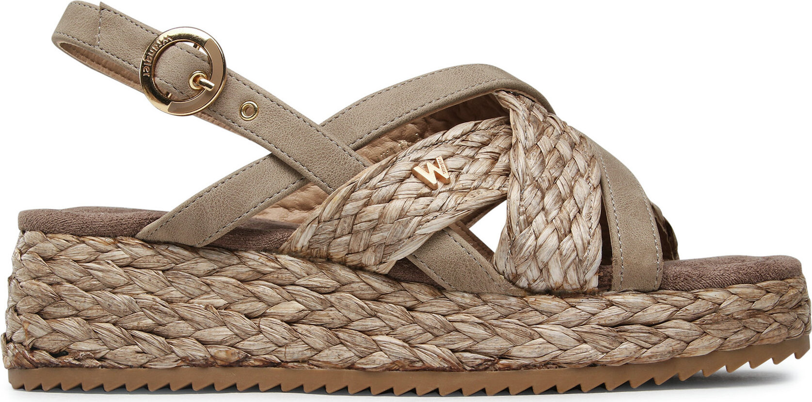 Espadrilky Wrangler Kim Raffia WL31555A Hnědá