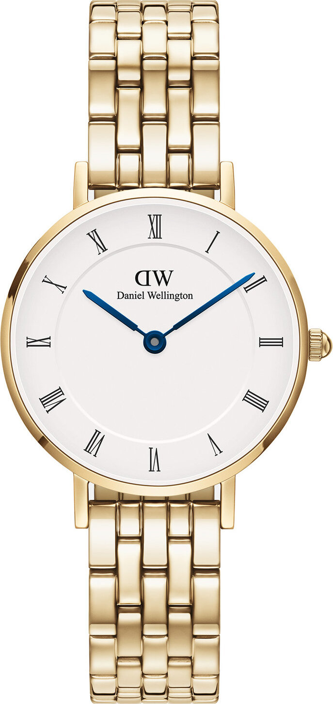 Hodinky Daniel Wellington Petite Roman Numerals 5-Link DW00100682 Zlatá