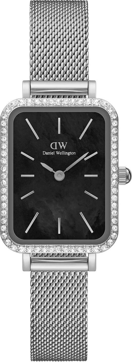 Hodinky Daniel Wellington Quadro Mesh DW00100667 Černá