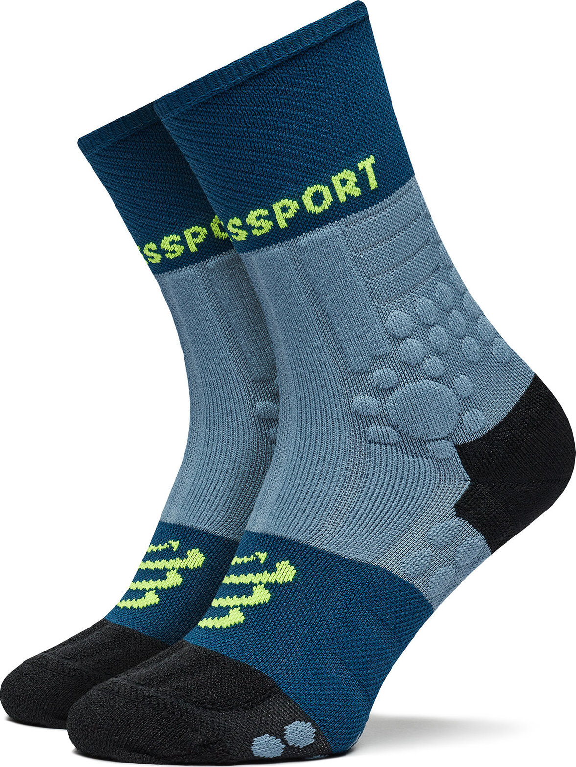 Klasické ponožky Unisex Compressport Pro Racing Socks Winter Trail SCRU2045 Modrá