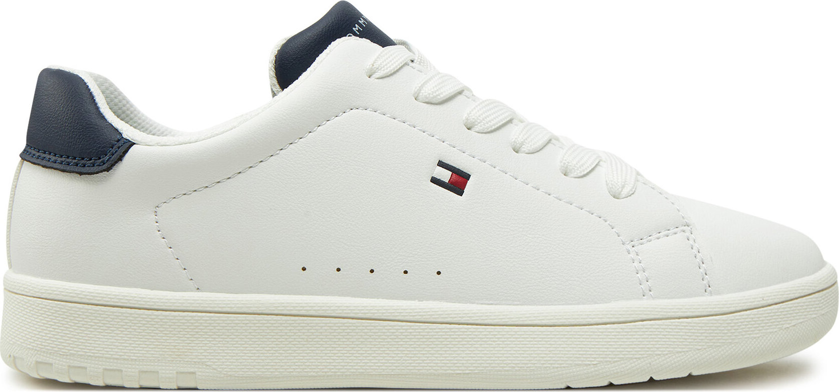 Sneakersy Tommy Hilfiger Low Cut Lace-Up Sneaker T3X9-33848-1355 S Bílá